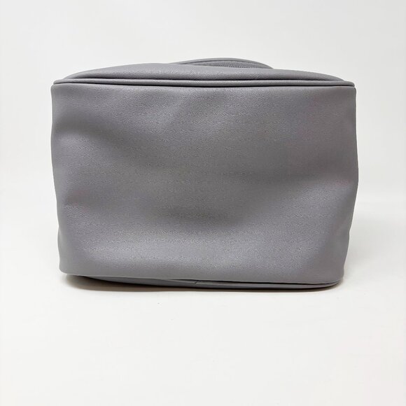 Grey Vegan Travel Makeup Cosmetic Bag - Picture 6 of 10